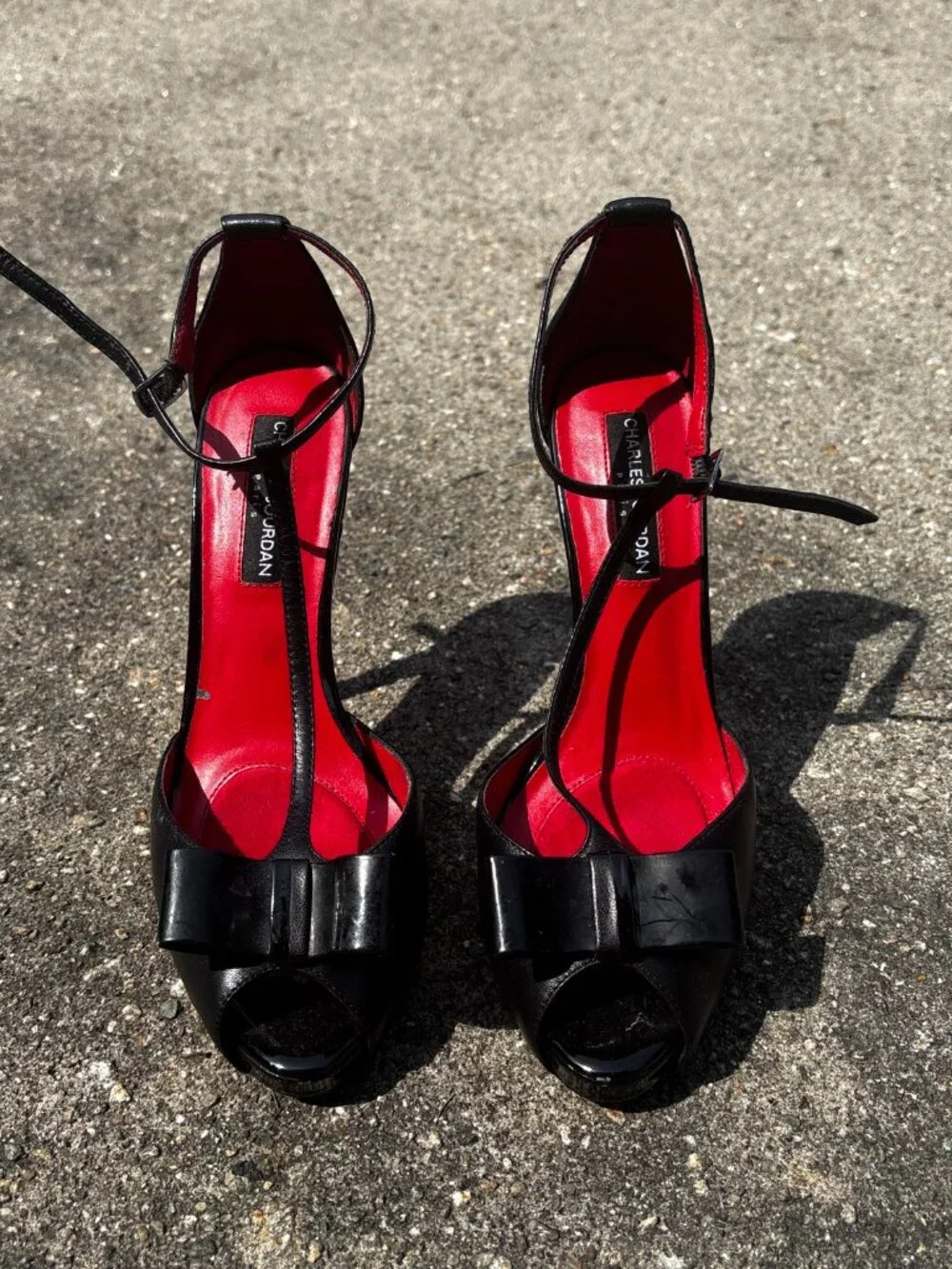 Charles Jourdan Heels with Bow Accents
